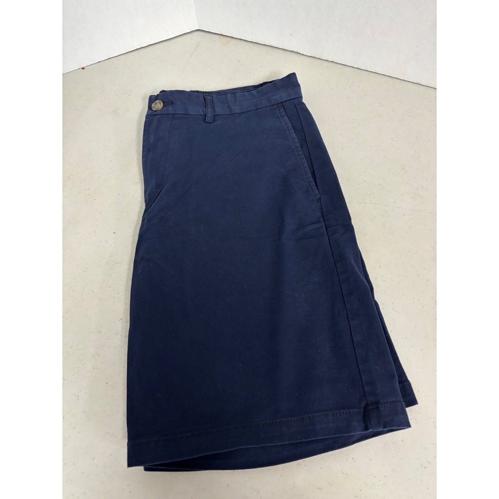 Old Navy Mens Slim Built-In Flex Chino Shorts Navy Blue Size 34 Cotton Stretch